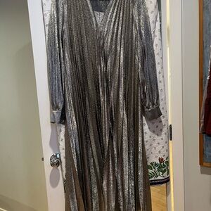 Gold Metallic Long Dress